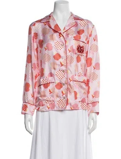 Pre-owned Gucci 2021 'les Pommes' Pajamas W/ Tags In Pink