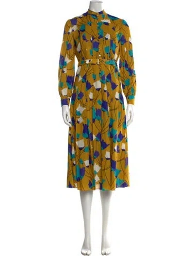 Pre-owned Gucci 2021 Midi Length Dress W/ Tags In Yellow