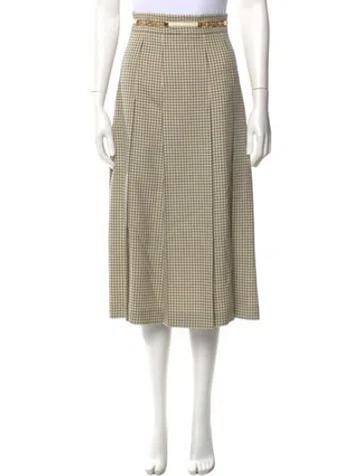 Pre-owned Gucci 2021 Midi Length Skirt In Neutral