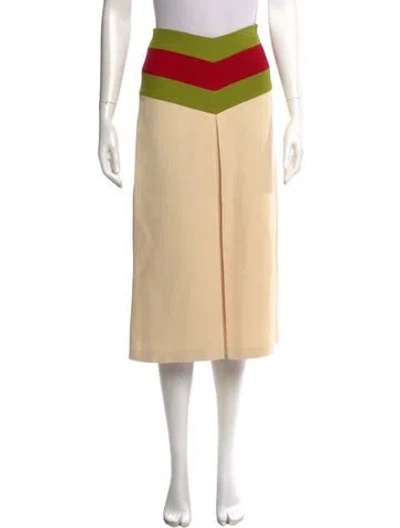 Pre-owned Gucci 2021 Midi Length Skirt W/ Tags In Neutral
