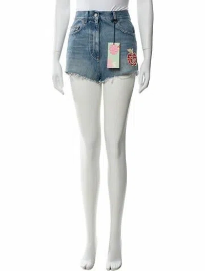 Pre-owned Gucci 2021 Mini Shorts W/ Tags In Blue