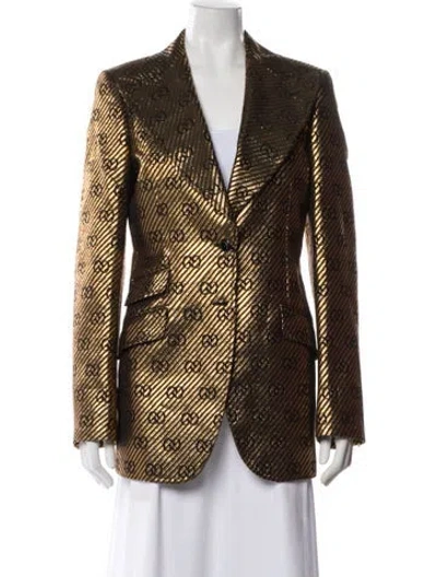 Pre-owned Gucci 2021 Printed Blazer W/ Tags