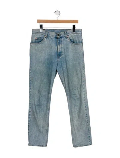 Pre-owned Gucci 2021 Straight Leg Jeans In Blue
