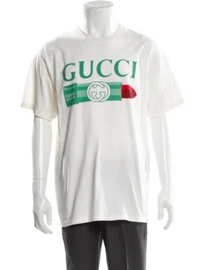 Pre-owned Gucci 2021 Web Accent T-shirt In Neutral