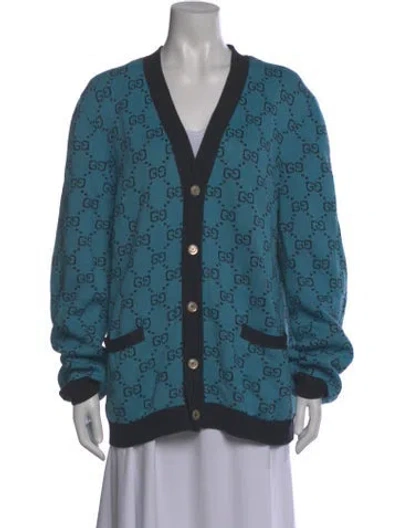Pre-owned Gucci 2021 Wool Sweater In Blue