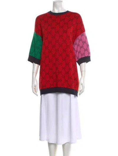 Pre-owned Gucci 2021 Wool Sweater In Red