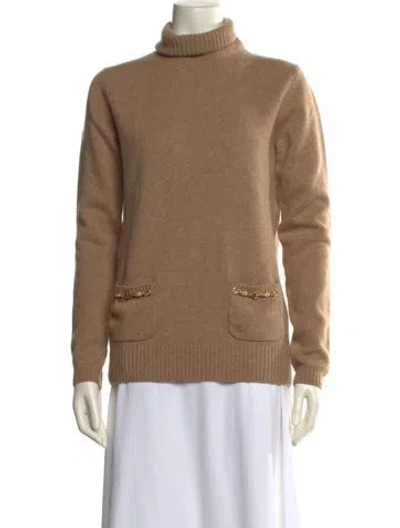 Pre-owned Gucci 2021 Wool Turtleneck Sweater Sweater W/ Tags In Neutral