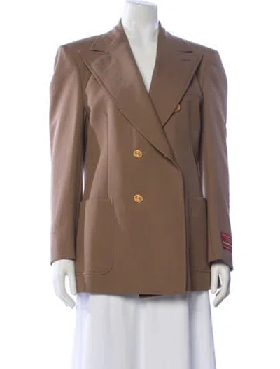 Pre-owned Gucci 2022 Bamboo Accent Sport Coat In Neutral