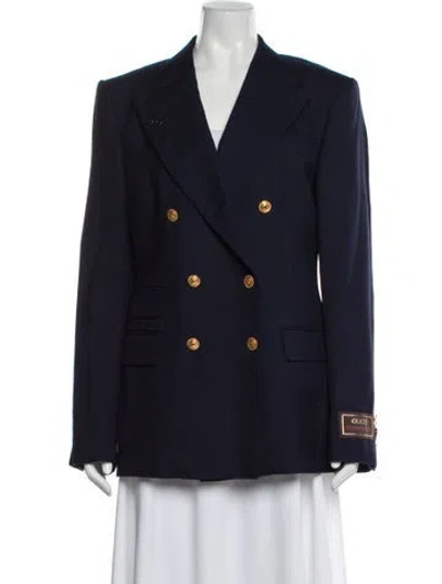 Pre-owned Gucci 2022 Blazer In Blue