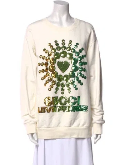 Pre-owned Gucci 2022 'love Parade' Sweatshirt In Neutral