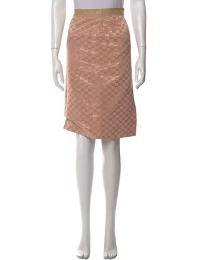 Pre-owned Gucci 2022 Midi Length Skirt W/ Tags In Pink