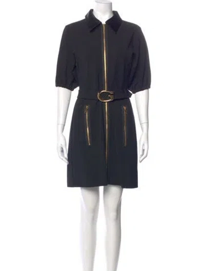 Pre-owned Gucci 2022 Mini Dress In Blue