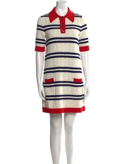 Pre-owned Gucci 2022 Mini Dress In Neutral