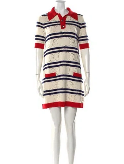 Pre-owned Gucci 2022 Mini Dress In Neutral