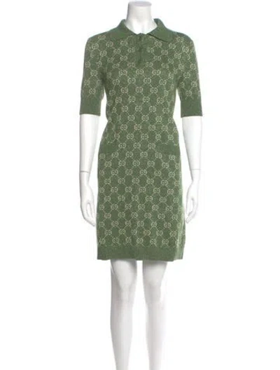 Pre-owned Gucci 2022 Mini Dress W/ Tags In Green