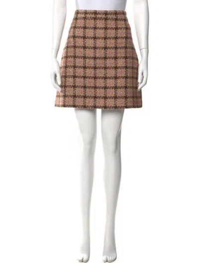 Pre-owned Gucci 2022 Mini Skirt W/ Tags In Brown