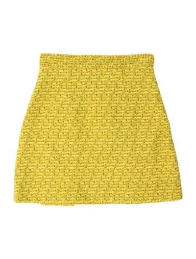Pre-owned Gucci 2022 Mini Skirt W/ Tags In Yellow