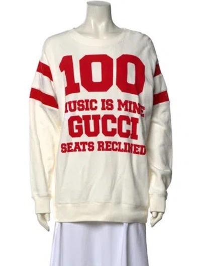 Pre-owned Gucci 2022 Music Is Mine Sweater In Neutral