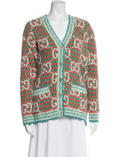 Pre-owned Gucci 2022 Printed Sweater In Orange