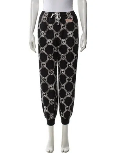 Pre-owned Gucci 2022 Printed Sweatpants In Black