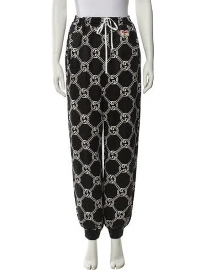 Pre-owned Gucci 2022 Printed Sweatpants In Black