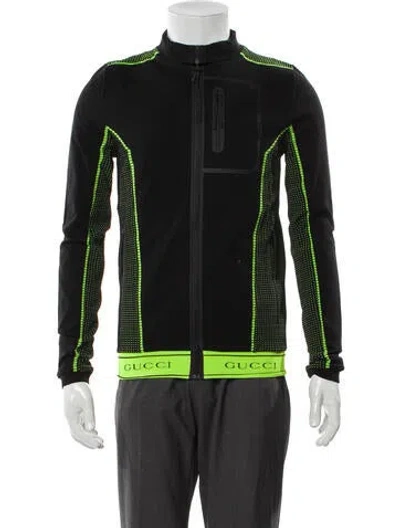 Pre-owned Gucci 2022 Striped Moto Jacket In Multi