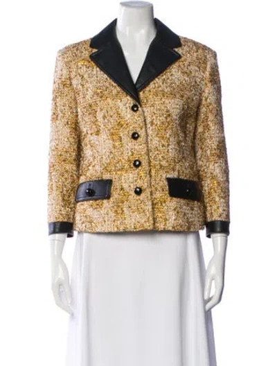Pre-owned Gucci 2022 Tweed Pattern Blazer