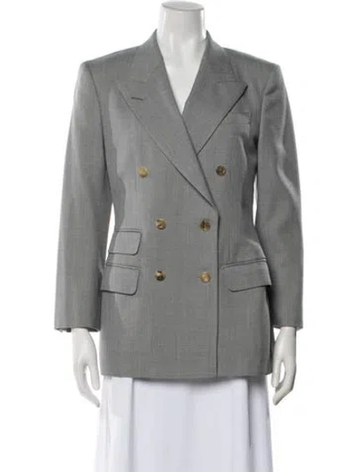 Pre-owned Gucci 2022 Wool Blazer In Gray