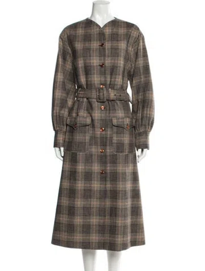 Pre-owned Gucci 2022 Wool Coat In Brown