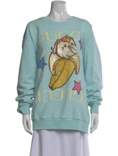 Pre-owned Gucci 2022 X Bananya Sweatshirt In Blue