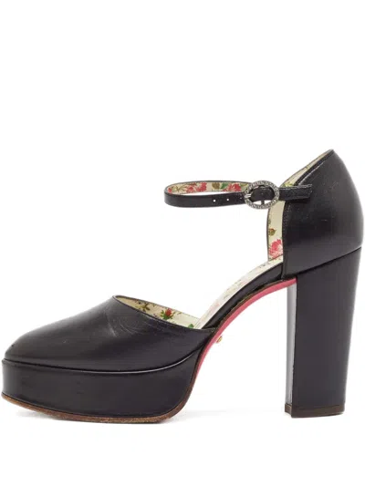 Pre-owned Gucci 2023 120mm Agon Pumps In Black