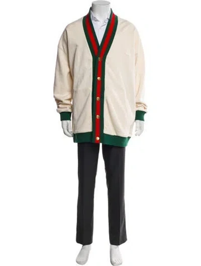 Pre-owned Gucci 2023 Colorblock Pattern Cardigan