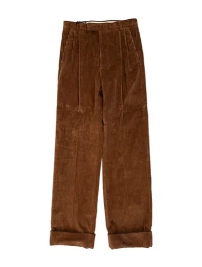 Pre-owned Gucci 2023 Corduroy Pants W/ Tags In Brown