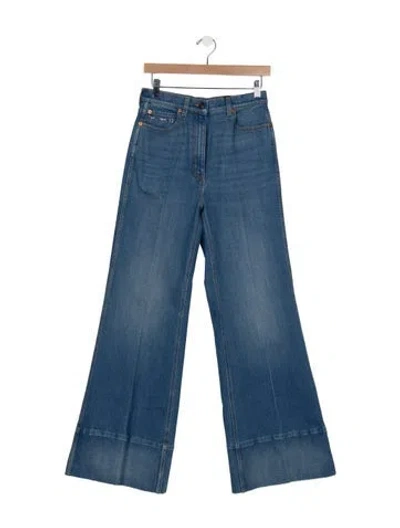Pre-owned Gucci 2023 Flared Jeans W/ Tags In Blue