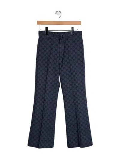 Pre-owned Gucci 2023 Flared Pants In Blue