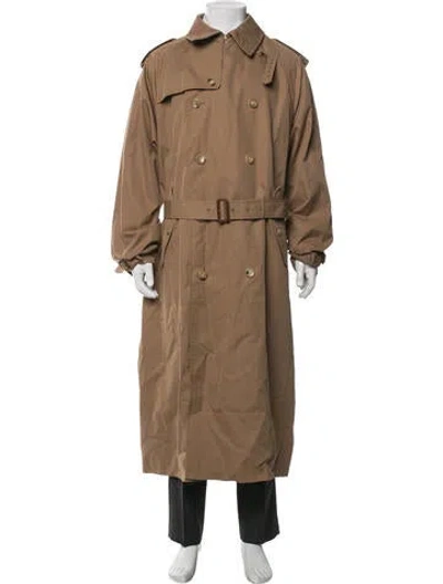 Pre-owned Gucci 2023 Gabardine Trench Coat W/ Tags In Brown