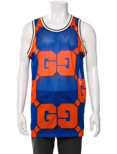 Pre-owned Gucci 2023 Gg Logo T-shirt In Orange