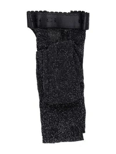 Pre-owned Gucci 2023 Gg Lurex Tights In Black