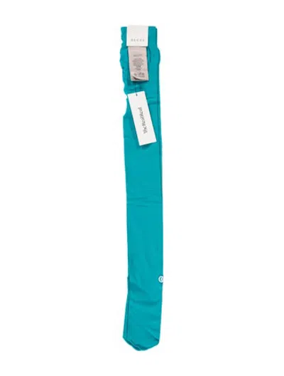 Pre-owned Gucci 2023 Gg Nylon Tights In Blue