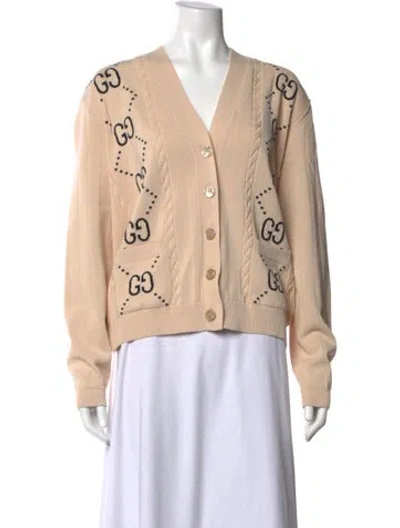 Pre-owned Gucci 2023 Graphic Print Sweater W/ Tags In Pink