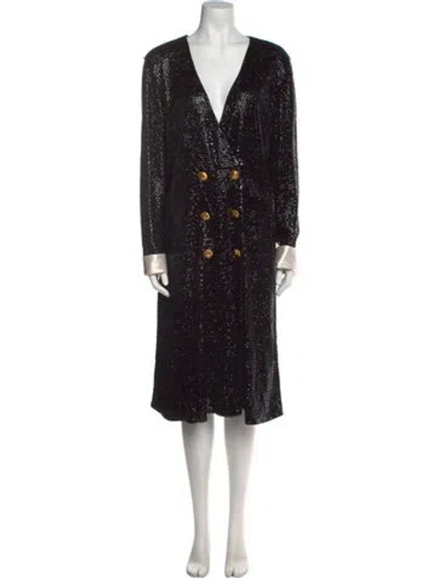 Pre-owned Gucci 2023 Midi Length Dress In Black