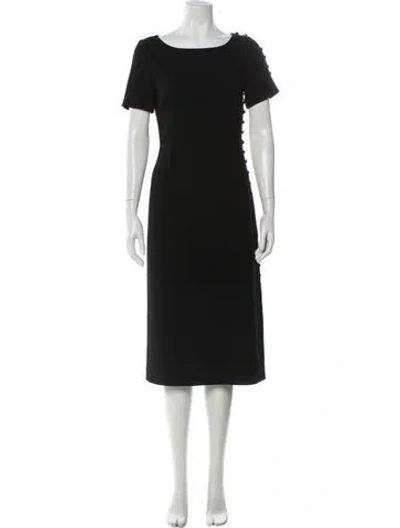 Pre-owned Gucci 2023 Midi Length Dress In Black