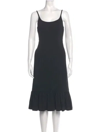 Pre-owned Gucci 2023 Midi Length Dress In Black