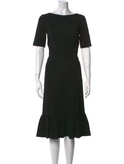 Pre-owned Gucci 2023 Midi Length Dress In Black