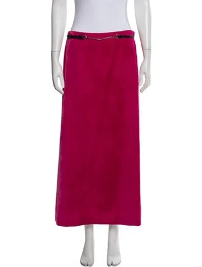 Pre-owned Gucci 2023 Midi Length Skirt In Pink