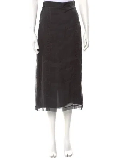 Pre-owned Gucci 2023 Midi Length Skirt W/ Tags In Black