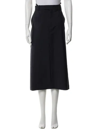 Pre-owned Gucci 2023 Midi Length Skirt W/ Tags In Blue