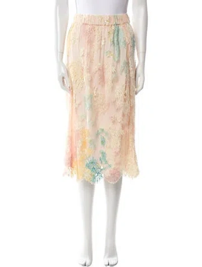 Pre-owned Gucci 2023 Midi Length Skirt W/ Tags In Pink