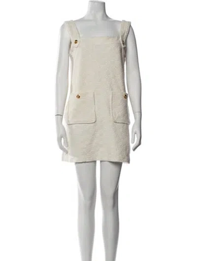 Pre-owned Gucci 2023 Mini Dress In Neutral