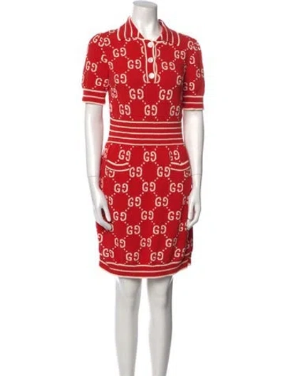 Pre-owned Gucci 2023 Mini Dress In Red